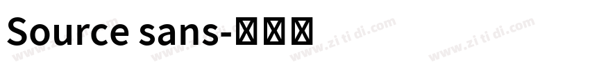 Source sans字体转换